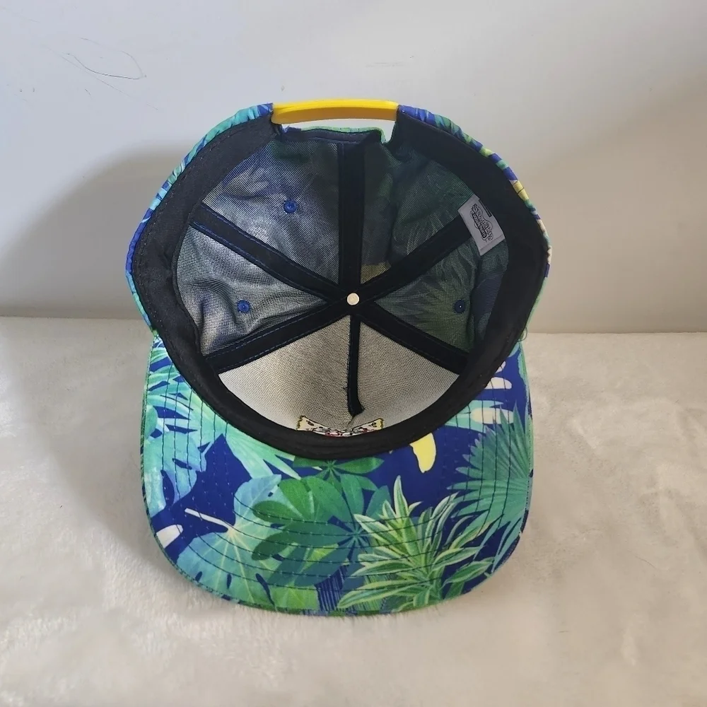 Nickelodeon SpongeBob Squarepants Tropical Blue Green Baseball Hat Cap